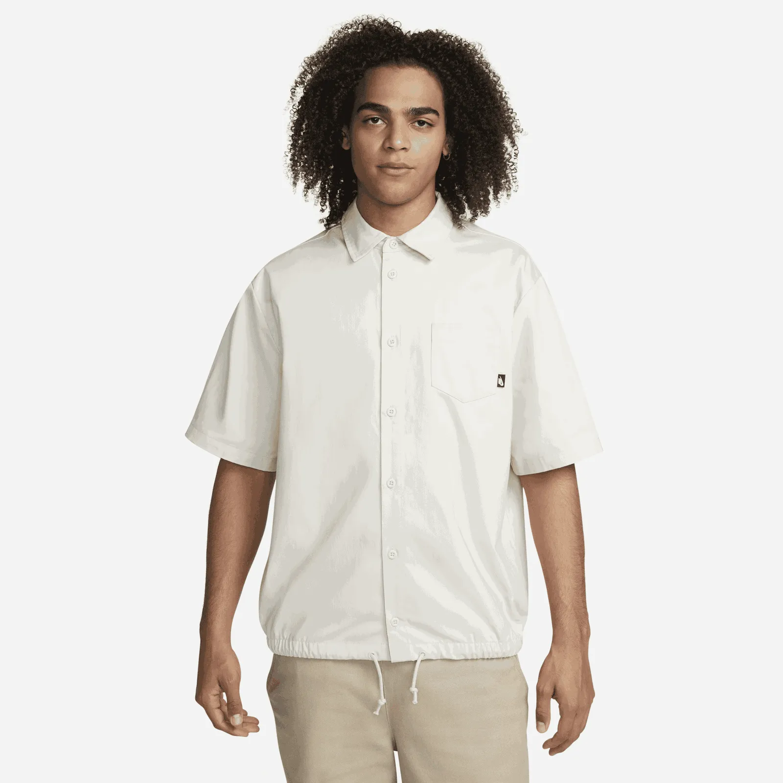 Nike Club Button-Down Short-Sleeve Top