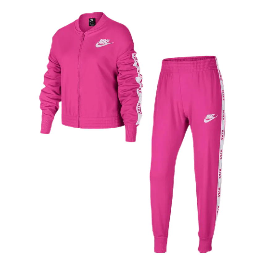 Nike Girls Tricot Essential Tracksuit Pink