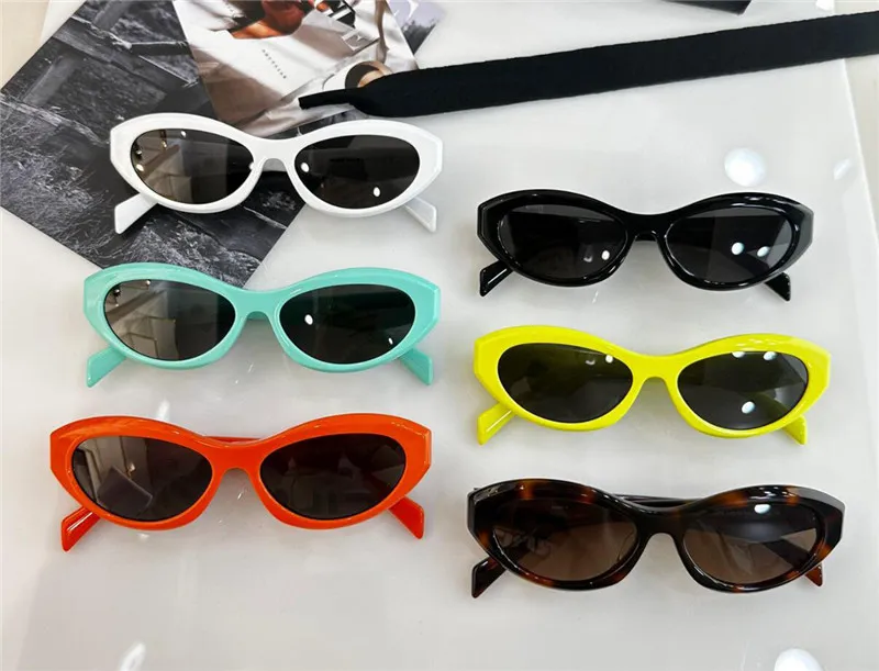 Nuevas gafas de sol de acetato de diseño de moda PR26 marco de forma de ojo de gato simple estilo contemporáneo de vanguardia ga