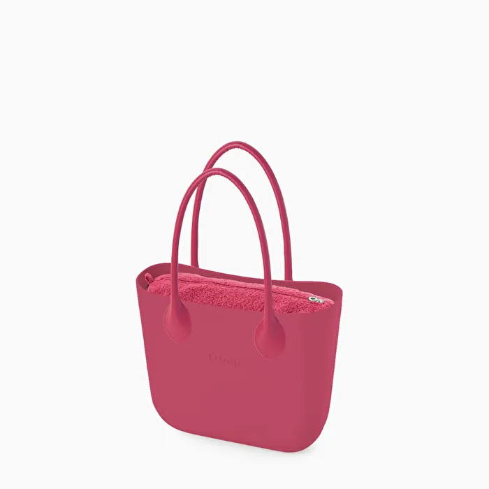 O bag fucsia rose lana rizada