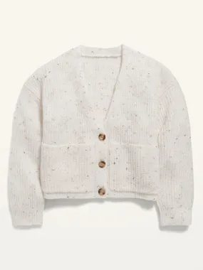 OLD NAVY Chaleco Old Navy Cardigan Recortado Girls Blanco