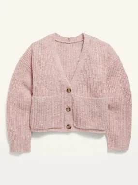 OLD NAVY Chaleco Old Navy Cardigan Recortado Girls Gris