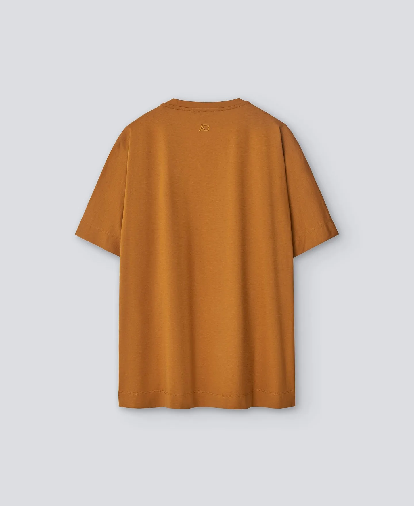 Orange crew collar T-shirt woman