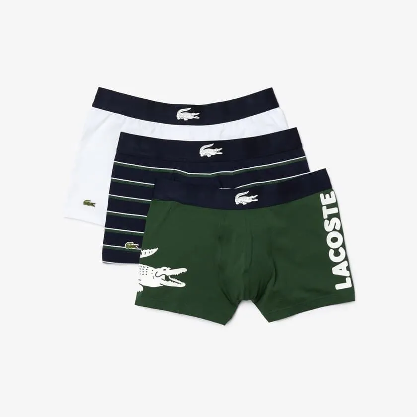 Pack 3 boxer LACOSTE 5H1803-00 P52 THYM/MARINE-BLANC