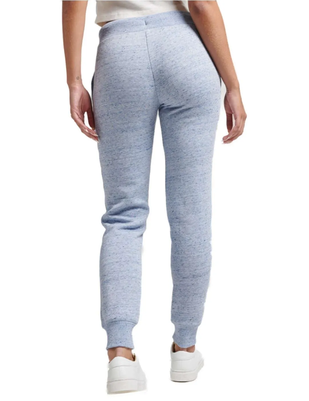 Pantalon Superdry logo marino para mujer-b