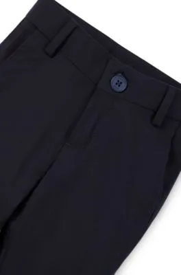 Pantalones de traje regular fit para niños en lana elástica