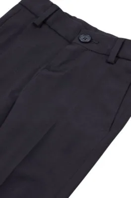 Pantalones regular fit de lana elástica para niños