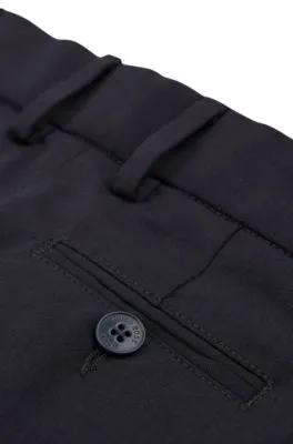 Pantalones regular fit de lana elástica para niños