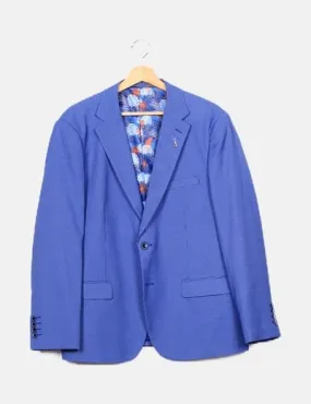 PAWO Blazer azul estampada