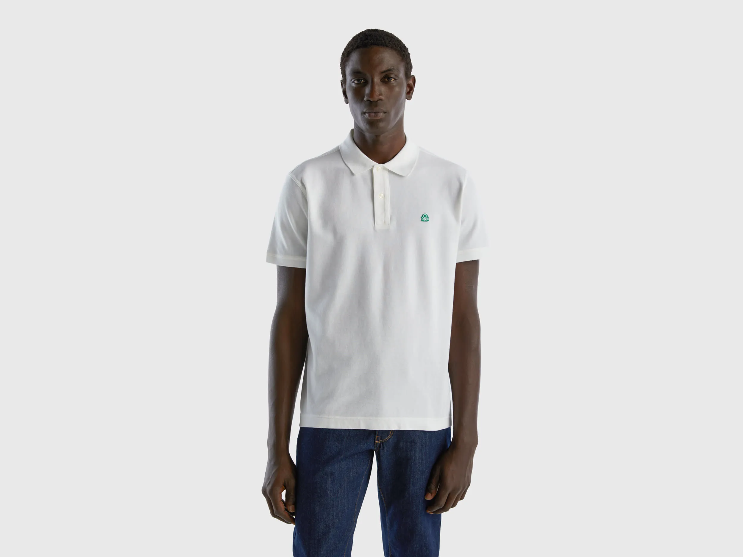 Polo blanco regular fit