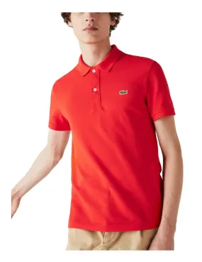 Polo slim fit rojo Lacoste