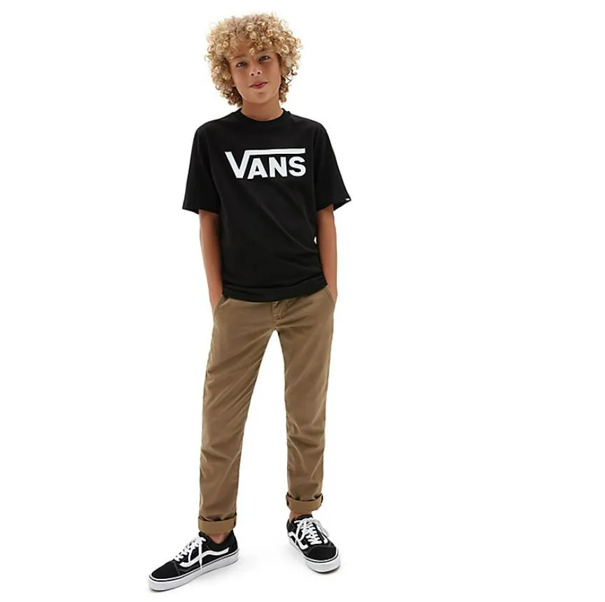 Polo Vans Classic Boys Black/White (8-14 aos)