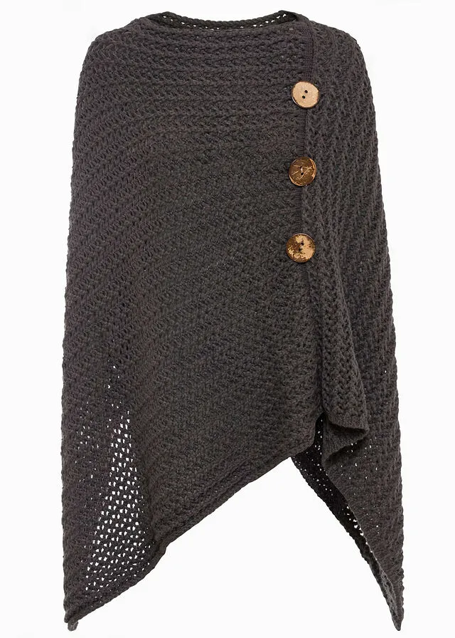 Poncho Gris oscuro