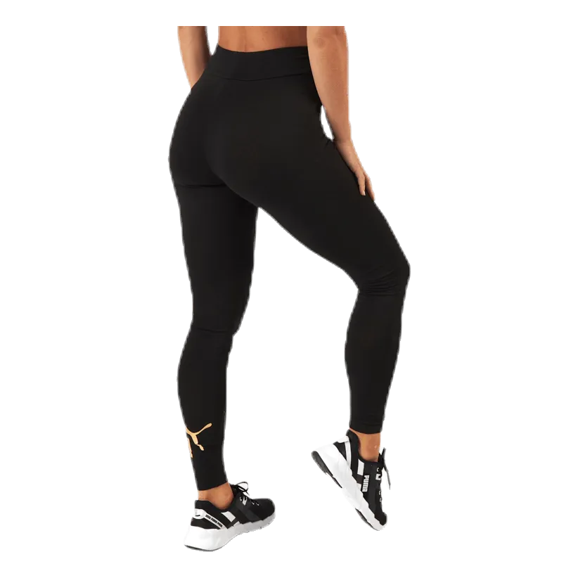 Puma ESS Logo Leggings Black/Gold