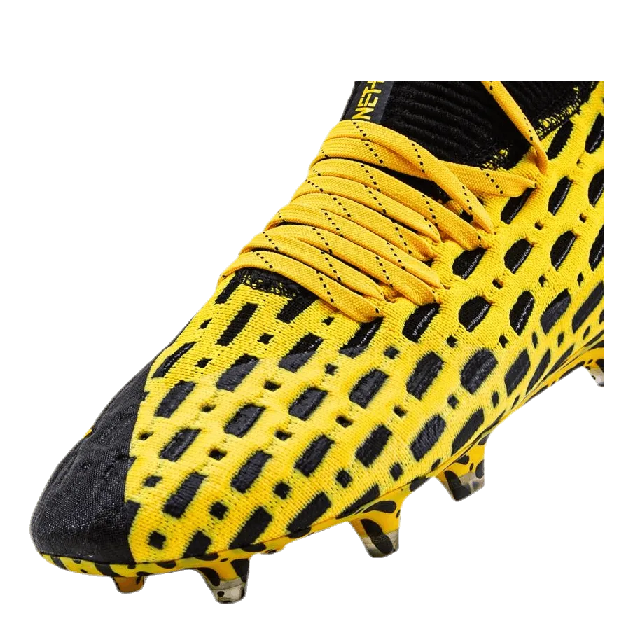 Puma Future 5.1 Netfit FG/AG Junior Black/Yellow