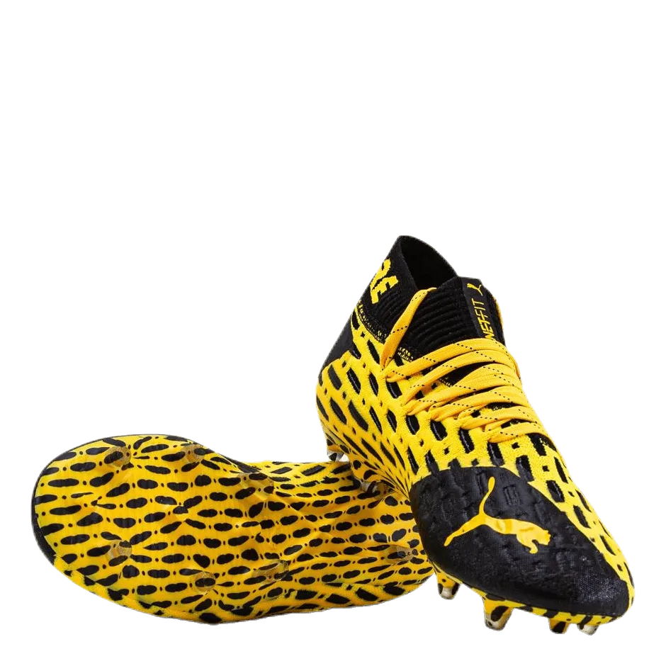 Puma Future 5.1 Netfit FG/AG Junior Black/Yellow