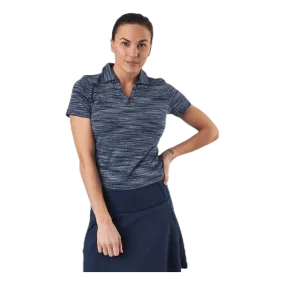 Puma Golf Heather Slub Polo Blue