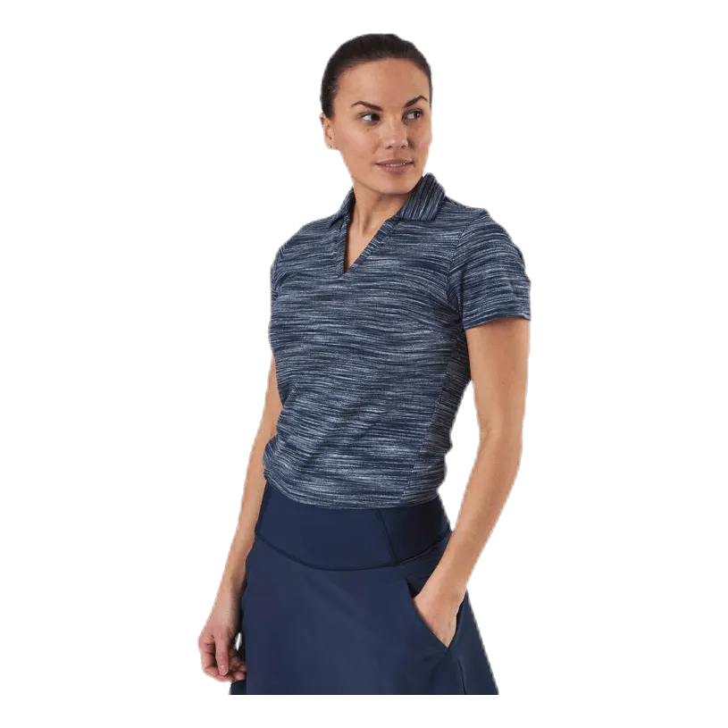 Puma Golf Heather Slub Polo Blue