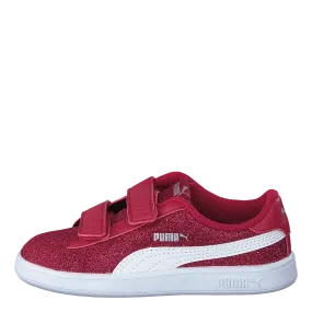 Puma Puma Smash V2 Glitz Glam V Inf Persian Red-puma White