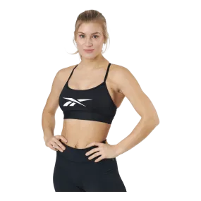 Reebok S Lux Skinny Strap Bra Black