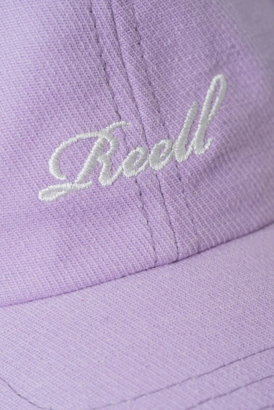 reell gorra single script lavanda