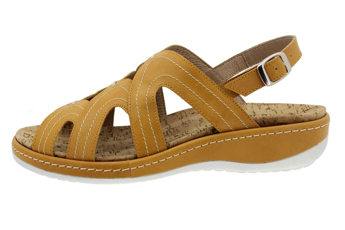 Removable Insole Sandal Mango Leather