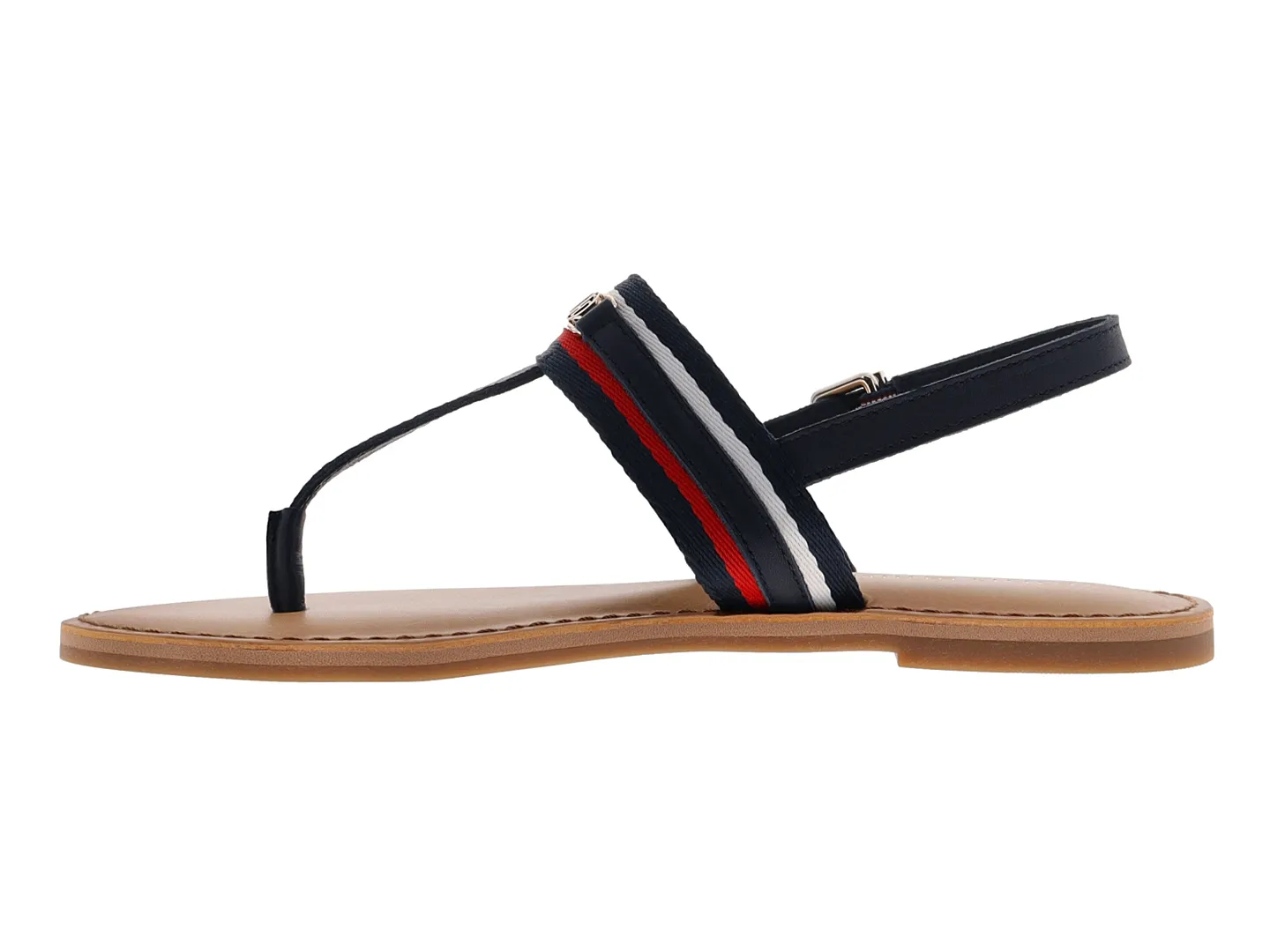 Sandalias Tommy Hilfiger Fw06232 Negro Para Mujer