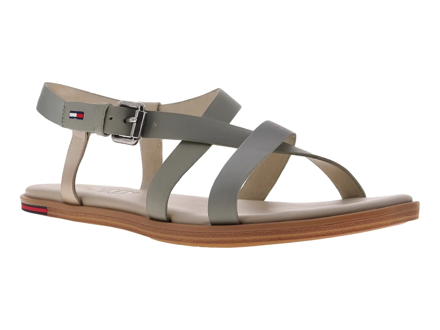 Sandalias Tommy Hilfiger Willow Plata Para Mujer