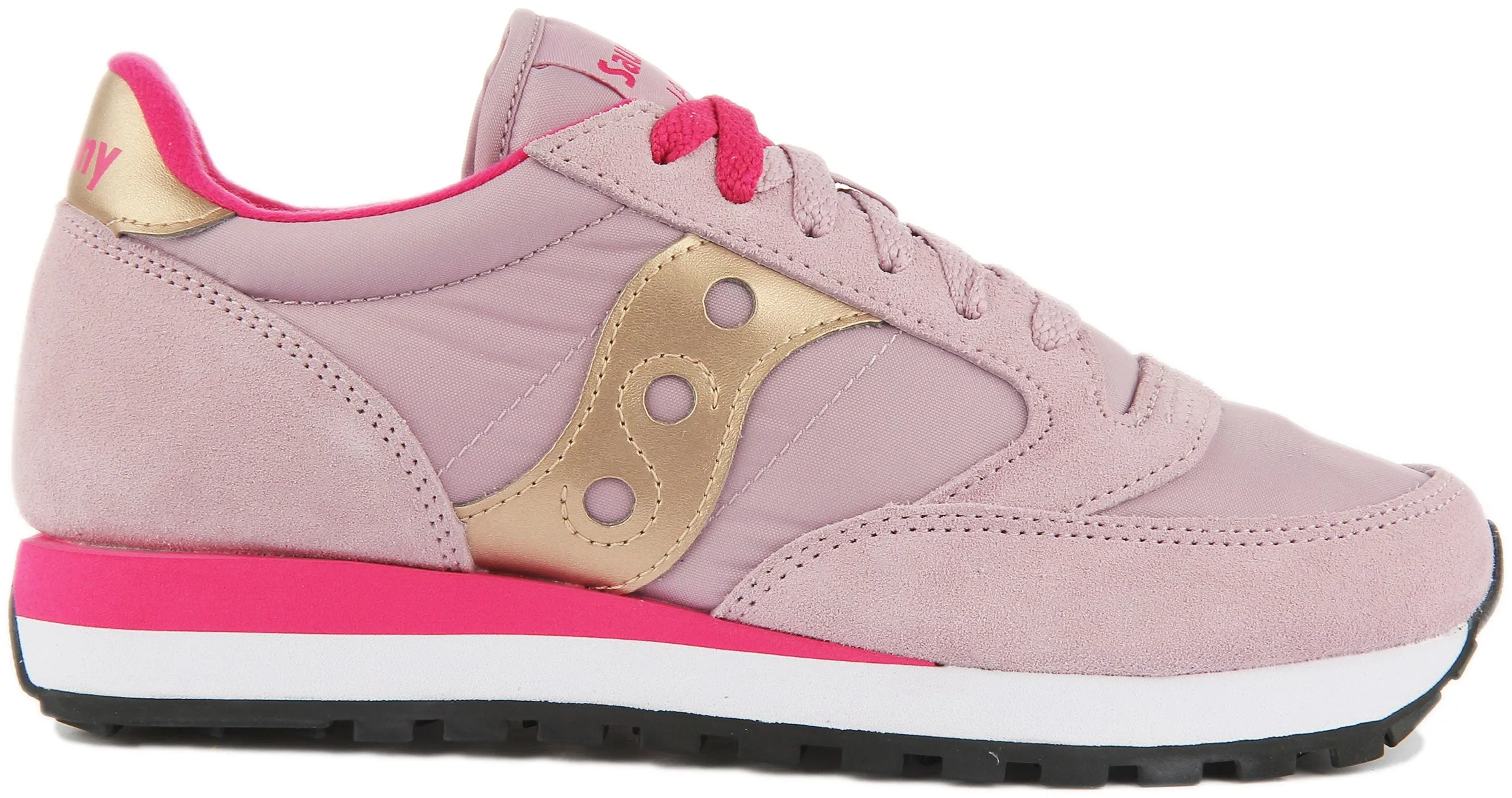 Saucony Jazz Original Zapatillas de deporte con cordones de ante y nylon para mujer en albaricoque