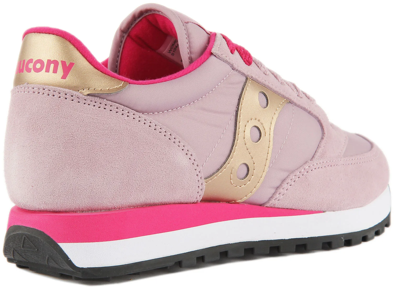 Saucony Jazz Original Zapatillas de deporte con cordones de ante y nylon para mujer en albaricoque