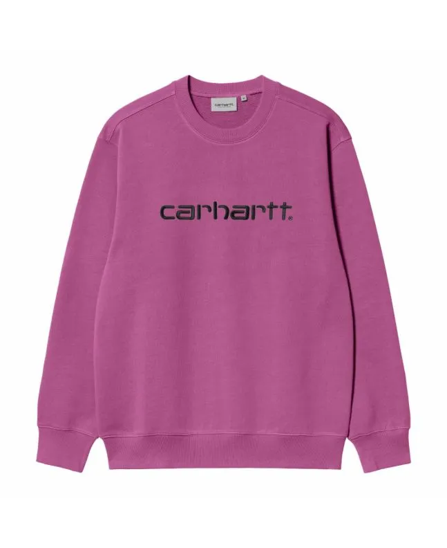 Sudadera Carhartt WIP Carhartt Sweatshirt Magenta-Negro