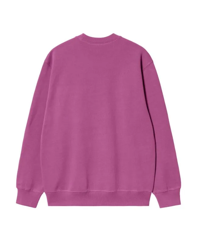 Sudadera Carhartt WIP Carhartt Sweatshirt Magenta-Negro