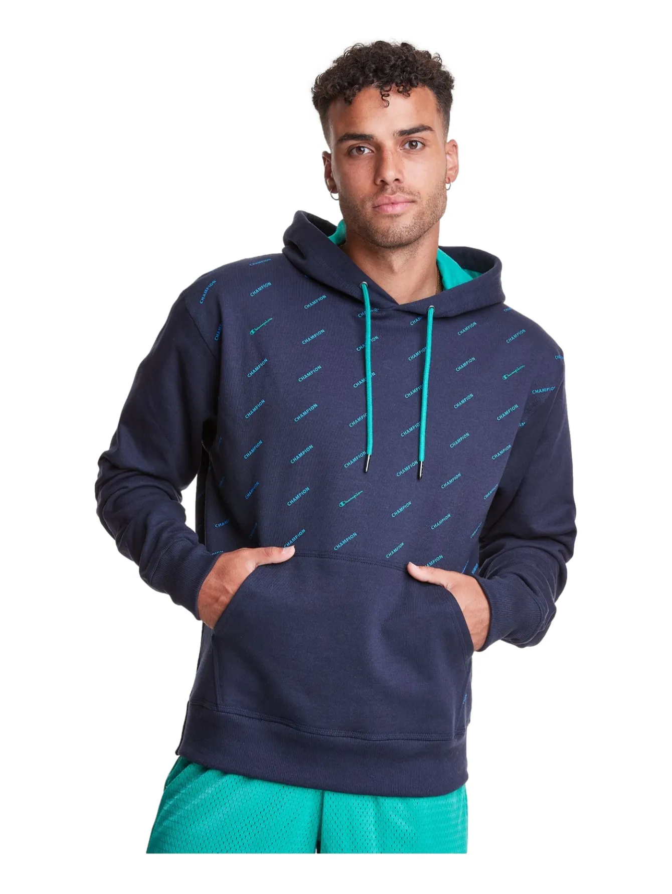 Sudadera Champion Powerblend Azul Para Hombre