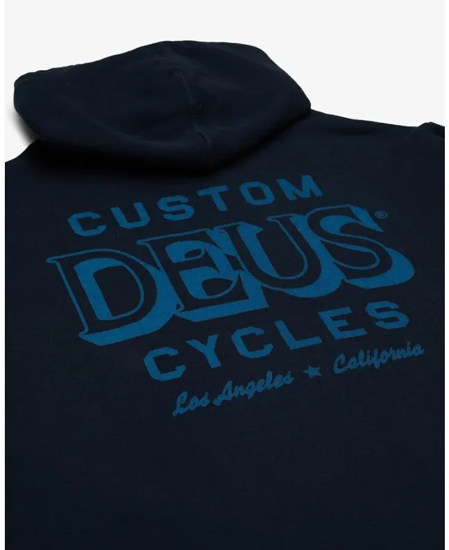 Sudadera con capucha Deus Ex Machina Billy Azul Marino 