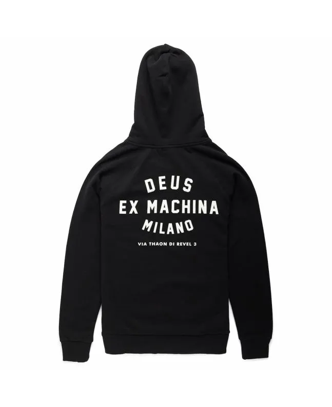 Sudadera con capucha Deus Ex Machina Milano Address Negra