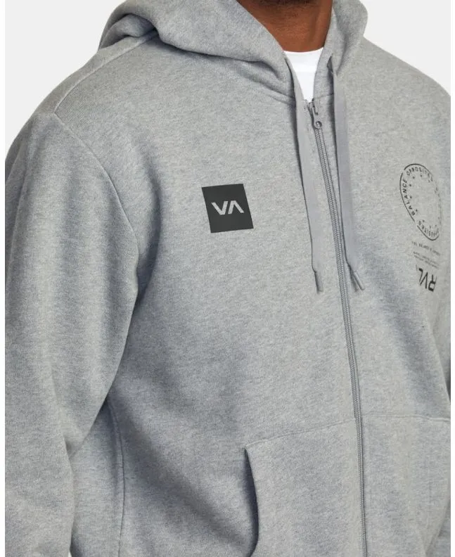 Sudadera con capucha y cremallera RVCA Graphic Gris