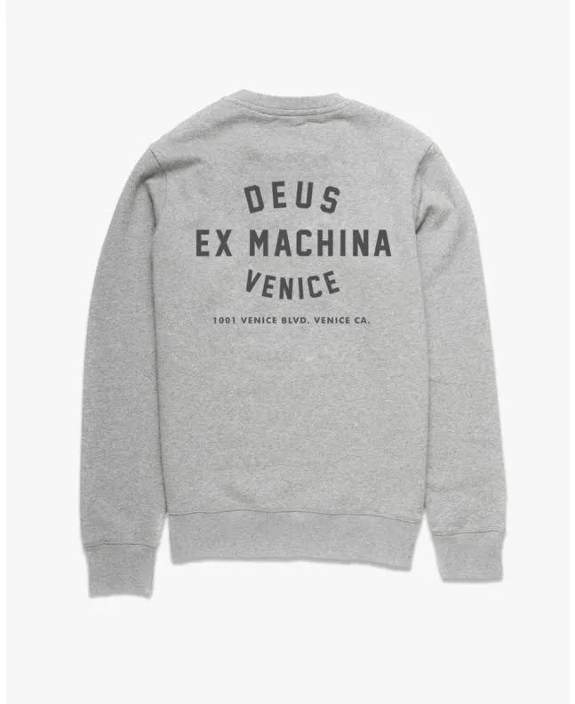 Sudadera Deus Ex Machina Venice Address Gris