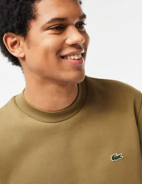 Sudadera marrón de hombre Lacoste en algodón ecológico