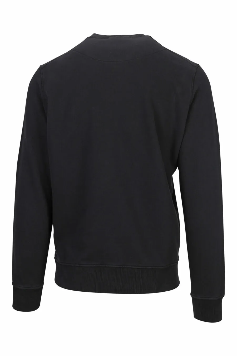 Sudadera negra con maxilogo circular