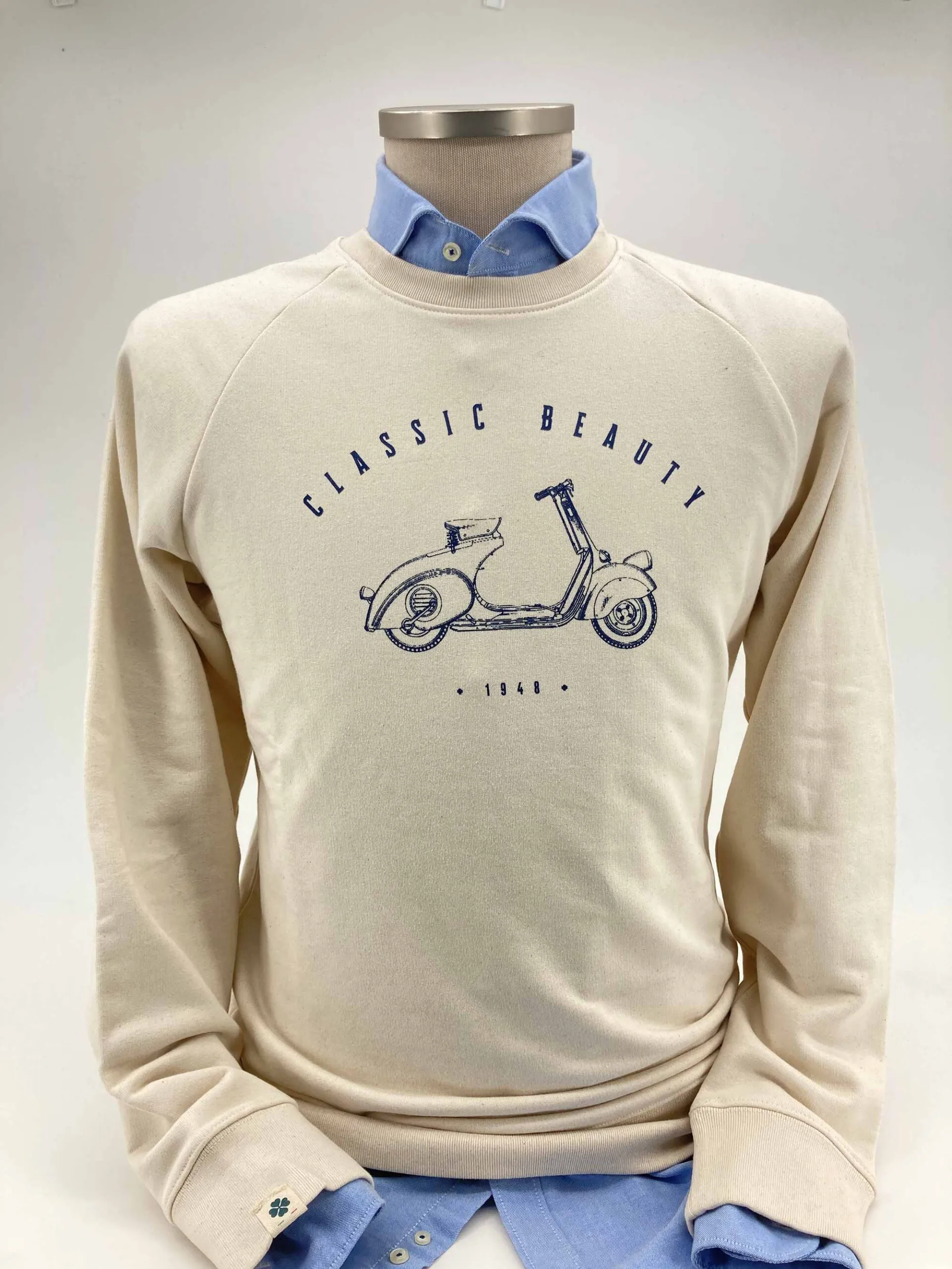 Sudadera Vespa Crudo Natural