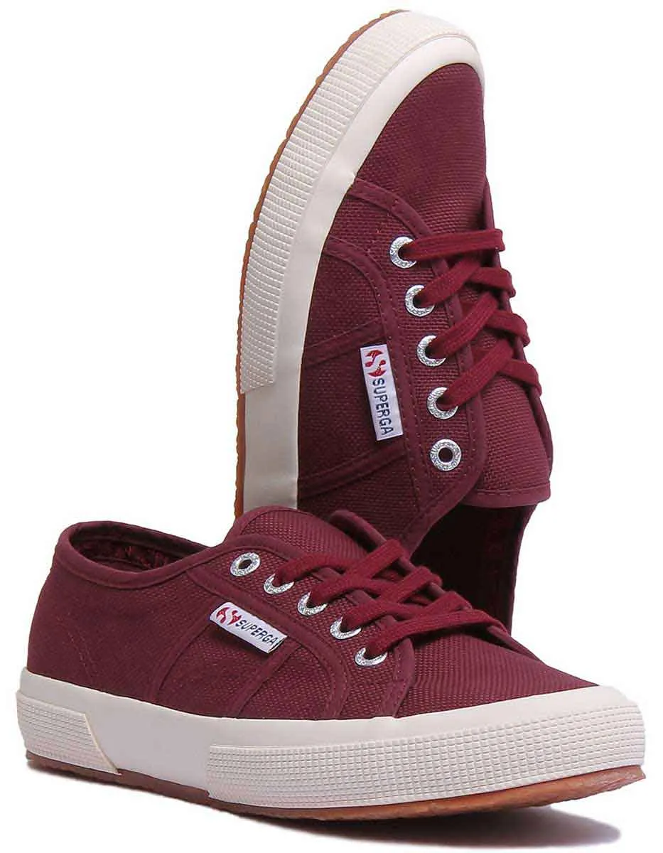 Superga 2750 Cotu Zapatillas clásicas con cordones para mujer en fucsia