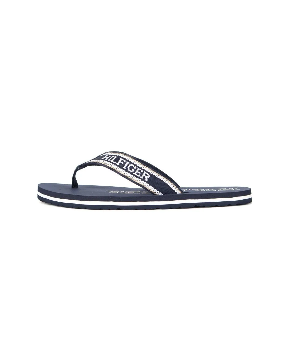 TOMMY HILFIGER - Chanclas azul marino Hilfiger Beach Sandal FW0FW07905 Mujer