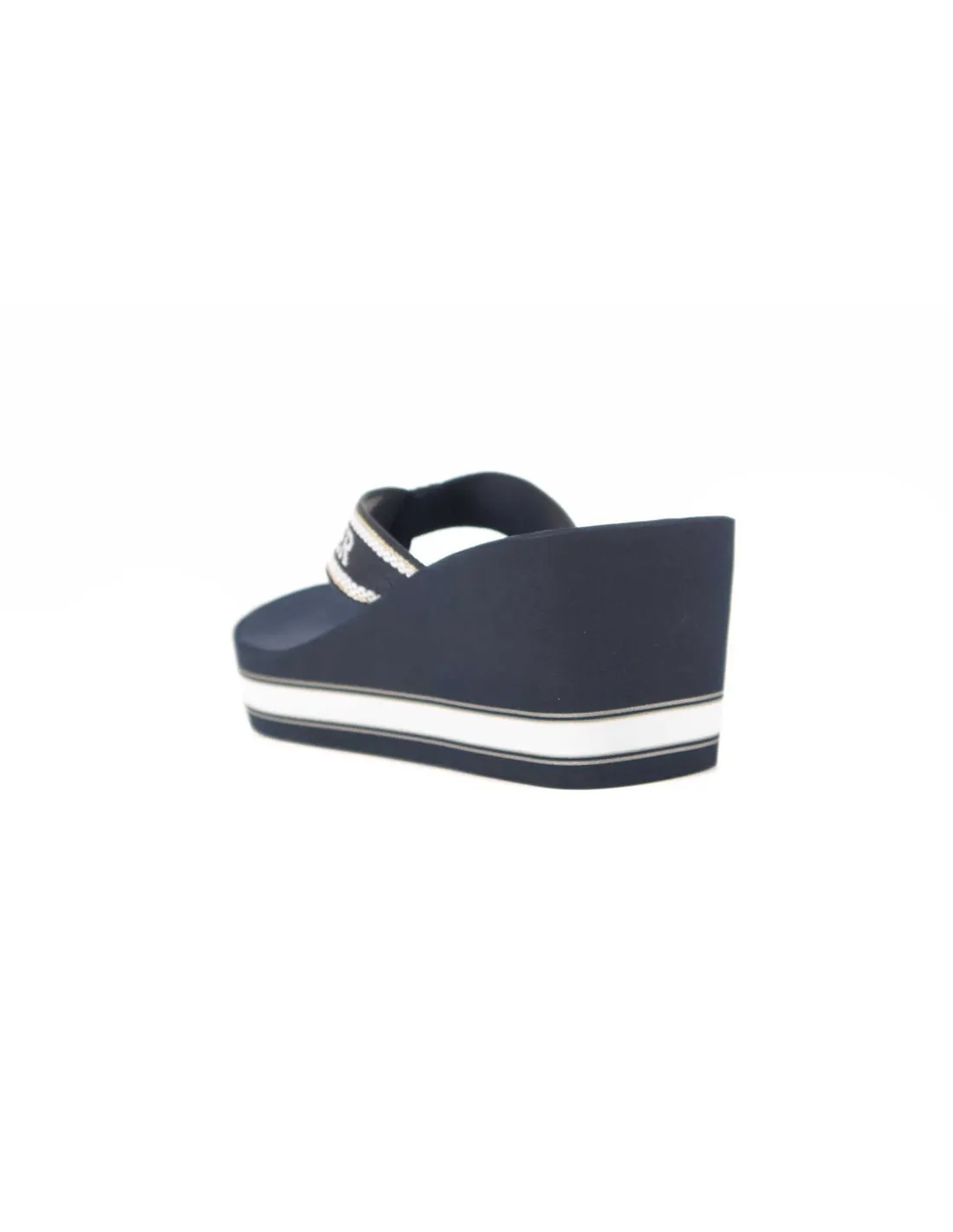 TOMMY HILFIGER - Chanclas azul marino Hilfiger Wedge Beach Sandal FW0FW07903 Mujer