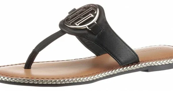 Tommy Hilfiger Essential Leather Flat Sandal FW0FW05620 BDS