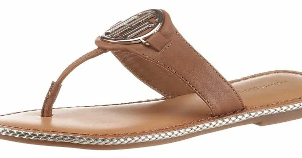 Tommy Hilfiger Essential Leather Flat Sandal FW0FW05620 GU9