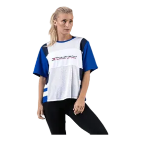 Tommy Hilfiger Sport Mesh Tee Logo Blue