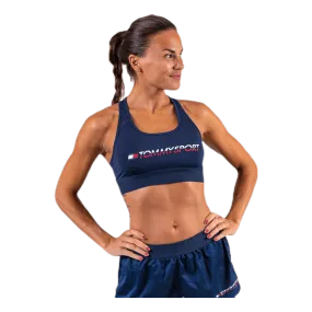 Tommy Hilfiger Sport Sports Bra Medium Tri Logo Blue