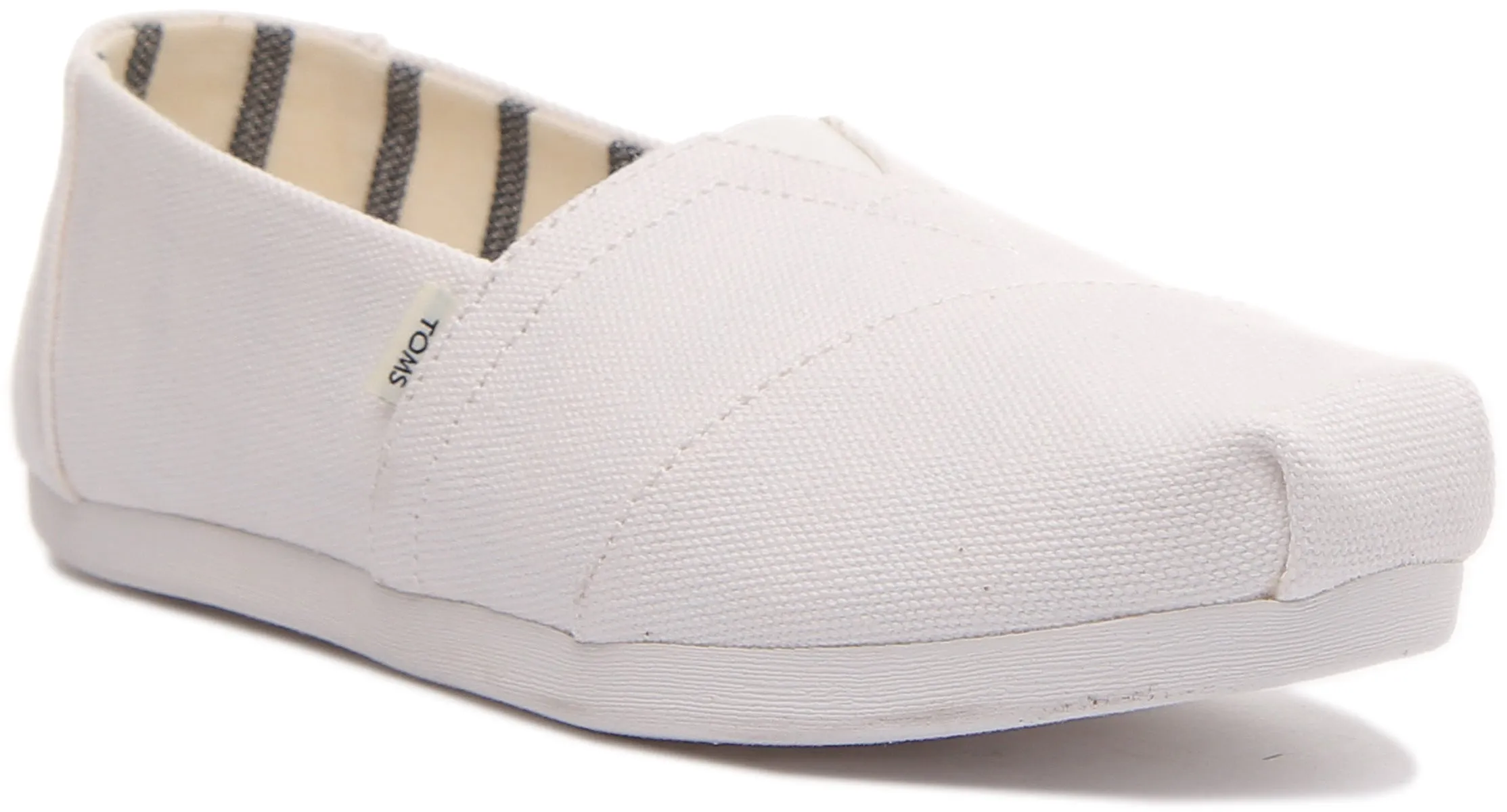 Toms Alpargata Zapatillas de lona ligeras para mujer en cebra