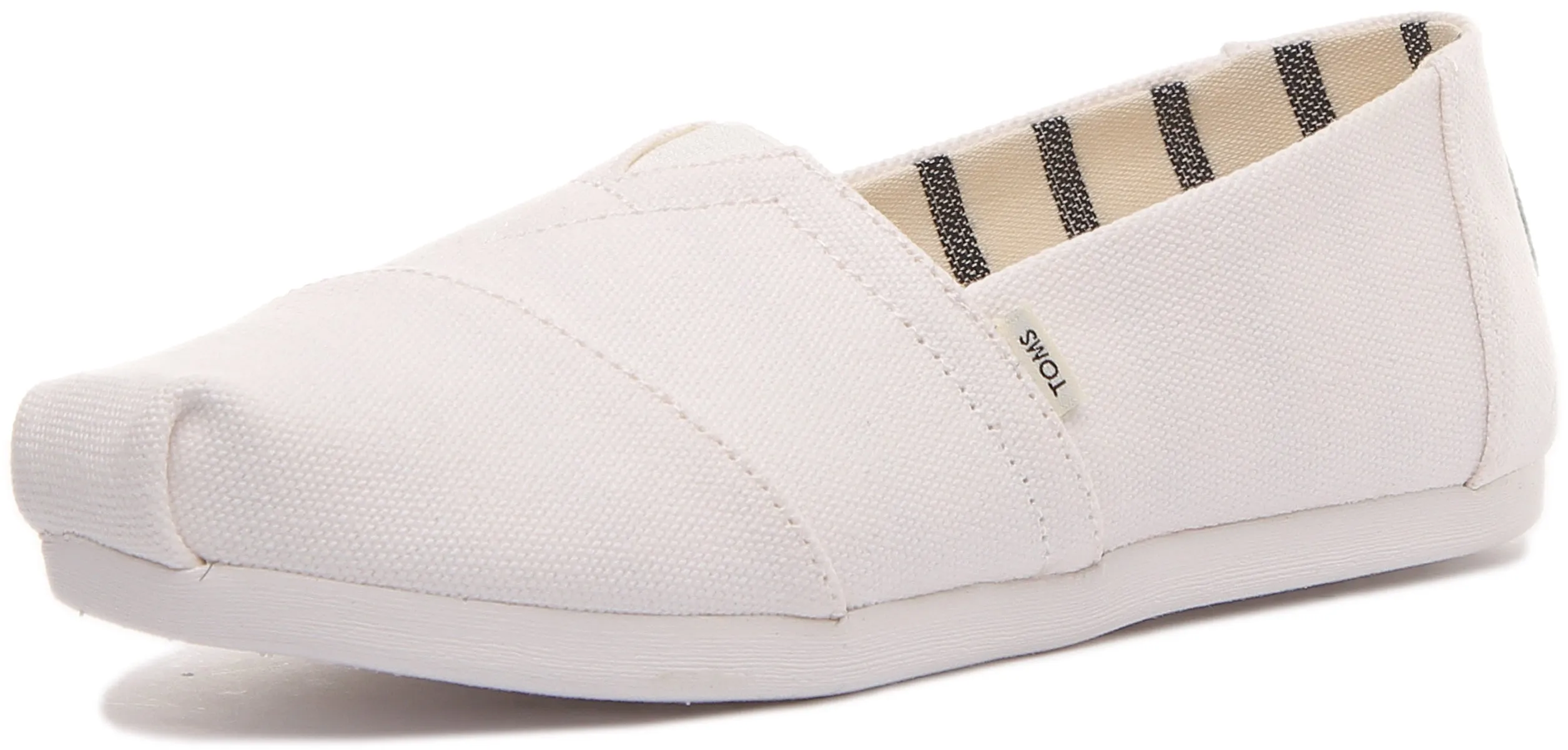 Toms Alpargata Zapatillas de lona ligeras para mujer en cebra