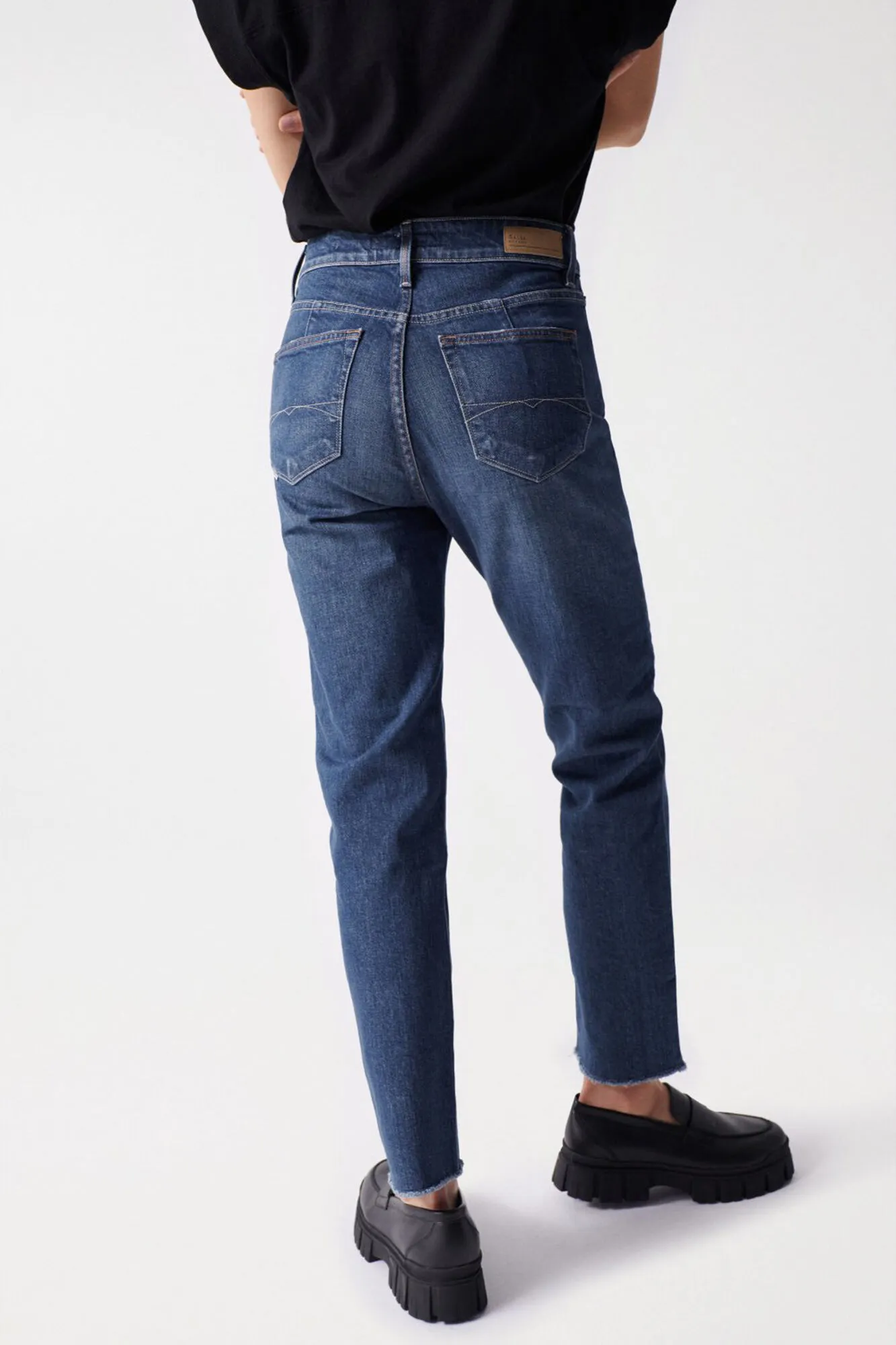 True cropped slim fit jeans